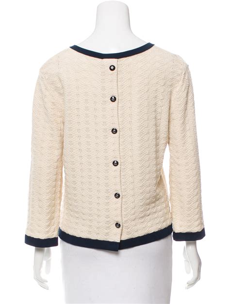 chanel knit shirt|Chanel knit pullover.